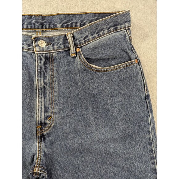 Levis 550 Jeans Mens Size 36x32 Blue Classic Straight Comfort 100% Cotton Y2K - Picture 3 of 13